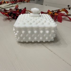 Fenton Hobnail Milk Glass